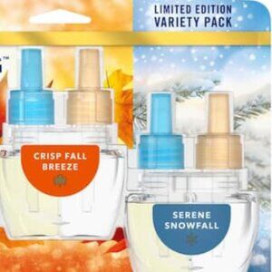 NEW✅Febreze Plug Refill Air Freshener Serene Snowfall &  Crisp Fall Breeze